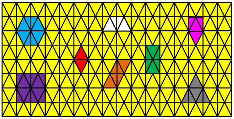 Tessellations Hexagon Square Triangle Rhombus Trapezoid Star Patterns ...